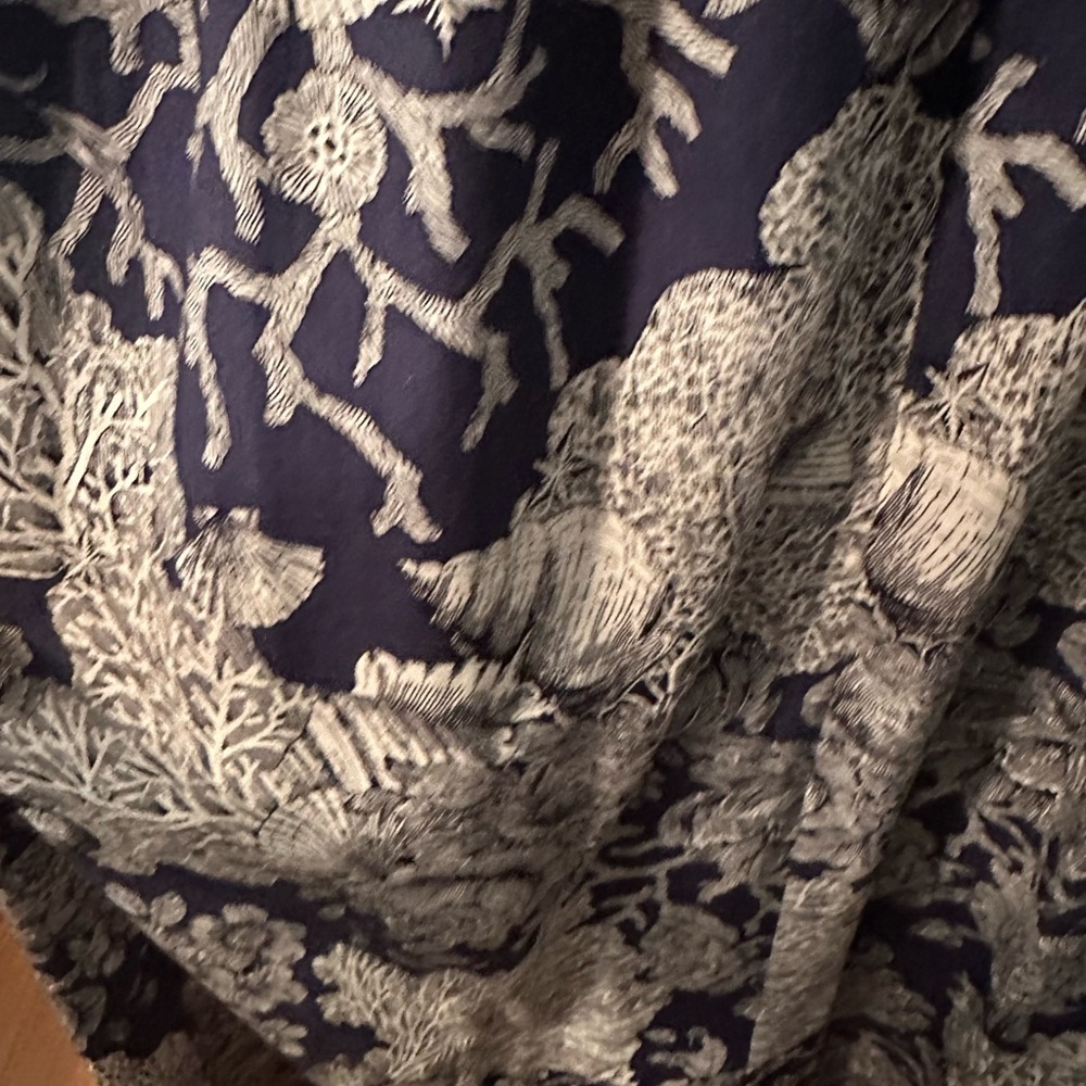 J. Crew Navy/White Ratti Seashell print 14 EUC - Picture 8 of 13